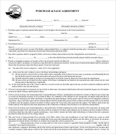 Simple business sale agreement template